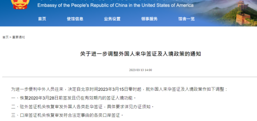 重磅！中國駐美大使館宣布：恢復十年簽證！